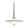 Halo Design 743582- Luster na sajli ORBIT 1xG9/7W/230V prečnik 24 cm bela/crna/zadimljena.