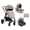 KikkaBoo Kolica Ava 3in1 set sa I-SIZE autosedištem i tvrdom korpom Beige (KKB13064)