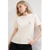 Trendyol Milla Ženska majica TWOSS24TS00160, Bež