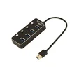 Gembird UHB-U3P4P-01 4-portni USB 3.1 Gen1 HUB s stikali LED