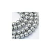 Biserne staklene perle 8 mm siva niska 90 cm
