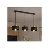 Brilagi - Luster na sajli 3xE27/60W/230V crna/zlatna