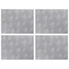 Vidaxl Stopnice Pravokotna 4 szt. srebrna 40 x 30 cm Aluminij