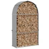 Držač za cjepanice svjetlosivi 120x45x210 cm pocinčani čelik