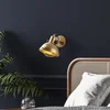 Opviq Zidna lampa Spoly-13802, 16x27x20cm, IP20, Zlatna boje