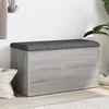vidaXL Klop za shranjevanje siva sonoma 82x42x45 cm inženirski les