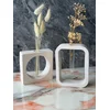 Aberto Design Set vaza Glamour Candle 6ST, 2 komada, Bela