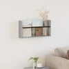 Polica za časopise s policom Zidne Siva Sonoma 60 x 12 x 30 cm