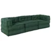 Modularna sofa 3 pcs Zelena Tkanina