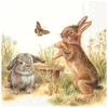 Serviete za decoupage Bunny - 1 kos  (Serviete za decoupage)