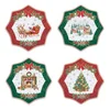 Set of 4 dessert plates, porcelain, 16 cm, Christmas Heritage - Easy