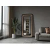 Hanah Home Podno ogledalo Ova, 90 x 180 cm, Crno