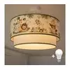 Brilagi-LED Dečiji nadgradni plafonski luster BOBO 1xE27/10W/230V O40 cm krem./zel./džungla