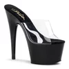 Pleaser Adore-701 Black-Transparent 38
