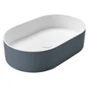 SAPHO Elegantno Namizno Umivalnik Rockstone 55x35cm, Siena/Bela Mat