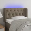 LED uzglavlje smeđesivo 83x16x78/88 cm od tkanine