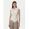 BOSS Bluza Euana 50537768 Écru Regular Fit