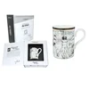 Carmani PORCELANSKA SKODELICA LEONARDO DA VINCI VITRUVIJEV ČLOVEK ART HOME