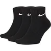 Nike U NK EVERYDAY CUSH ANKLE 3PR, čarape za fitnes, crna SX7667