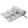 Set sportskih ručnika 3 pcs Siva Polyester i Polyamid