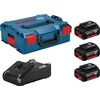 BOSCH Set akumulatora 3x GBA 18V 5.0Ah + 1x punjač GAL 18-40 + L-Boxx 136 0615990L3T