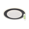 Top Light - LED prigušiva stropna svetiljka NORMAN LED/51W/230V crna + daljinski upravljač