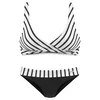 LASCANA Bikini, črna, bela