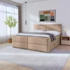 Livetastic BOXSPRING POSTELJA 180 cm  x 200 cm , les, kovina, umetna masa, tekstil, karton, leseni material naravne barve