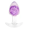 ToyJoy Anal Play Crystal Butt Plug Medium Purple