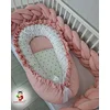Bubamara037 Gnezdo za bebe sa karnerom Zlatne tufne, Roze