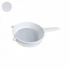 Plastično cedilo ¤16 cm z ročajem, fino ČISTO belo