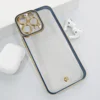 Maska za telefon Luxury Crystal Clear za iPhone 16, Roze