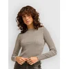 Billabong Way Out Checks ženska majica z dolgimi rokavi black pebble