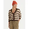Quiksilver Pletena jopica Bukit EQWSW03030 Rjava Regular Fit