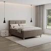 Bessagi Home Postelja Z Vzmetnico Monza, Rjava, Z Nadvložkom, 160x200