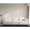 ATELIER DEL SOFA Amaris 3 Seater White sofa sa 3 sedišta