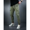 Denistar Muške pantalone 100/2541, Kargo, Maslinaste