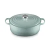 Casserole kozica SIGNATURE 29 cm, 4,7 l, ovalna, SEA SALT, lito železo, Le Creuset