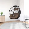 Viseća jaja stolica Boja kafe 91,5 x 54,5 x 107 cm poliratan