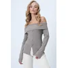 Trend Alacati Stili Ženska bluza Alc-X14527, Siva