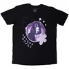 Selena Gomez Purple Floral Black L Majica