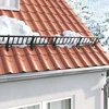 vidaXL Podpora za snežno pregrado Črna 46 x 11 x 32 cm Jeklo
