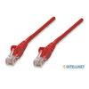 Kabel Intellinet, patch CAT5e, U/UTP, rdeč, 0.5m