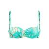 VENICE BEACH Bikini zgornji del turkizna / pastelno zelena / oranžna / bela