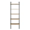 Hanah Home Piante Walnut Black Polica za knjige 60x174x22cm, Bež