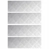 Stepenica Pravokutni 4 pcs Srebrno 60 x 20 cm Aluminij