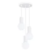 Sollux SL.1710 - Luster na sajli HALO 3xG9/8W/230V O 25 cm bela