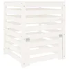Vidaxl Kompostnik bel 63,5x63,5x77,5 cm trdna borovina