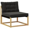 Set vanjskih sofa 6 pcs Bijela i crna