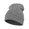 Long cap of heavy heather gray color